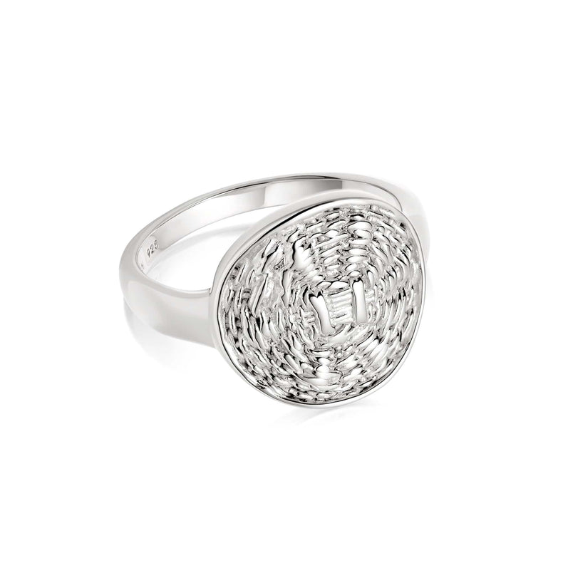 Woven Coin Ring Sterling Silver recommended