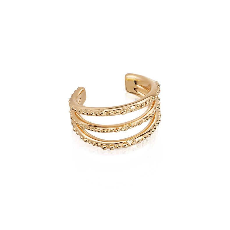 Triple Ear Cuff 18ct Gold Plate recommended