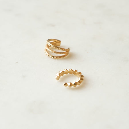 Triple Ear Cuff 18ct Gold Plate recommended