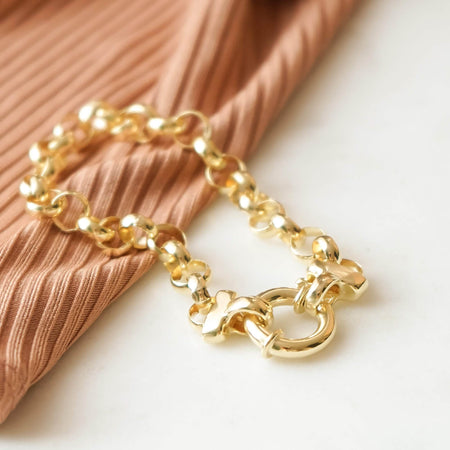 Apollo Chain Bracelet 18ct Gold Plate recommended