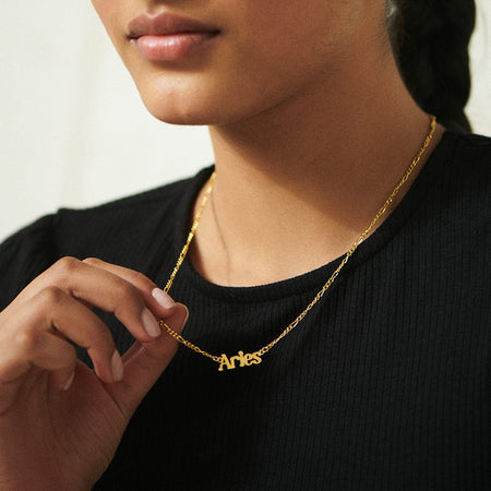 Aries Zodiac Necklace 18ct Gold Plate recommended