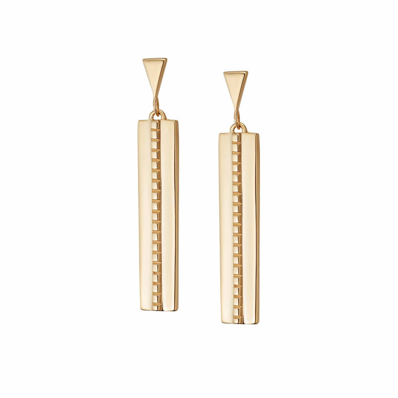 Art Deco Drop Earrings 18ct Gold Plate recommended