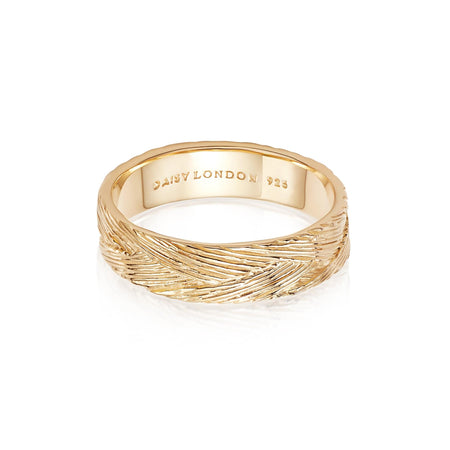 Artisan Woven Stacking Ring 18ct Gold Plate recommended