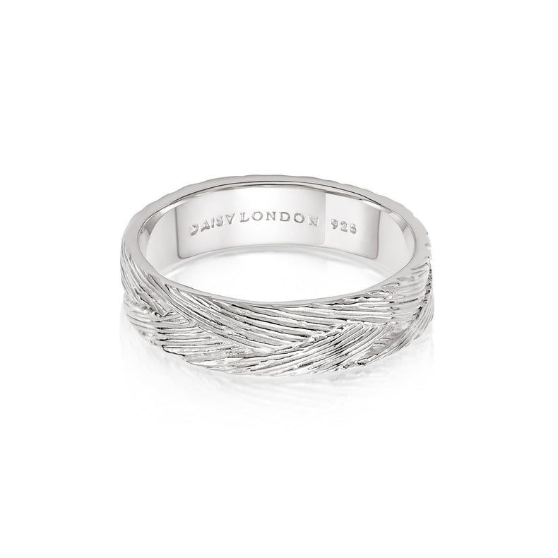 Artisan Woven Stacking Ring Sterling Silver recommended