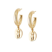 Athena Hoop Earrings 18ct Gold Plate – Daisy London