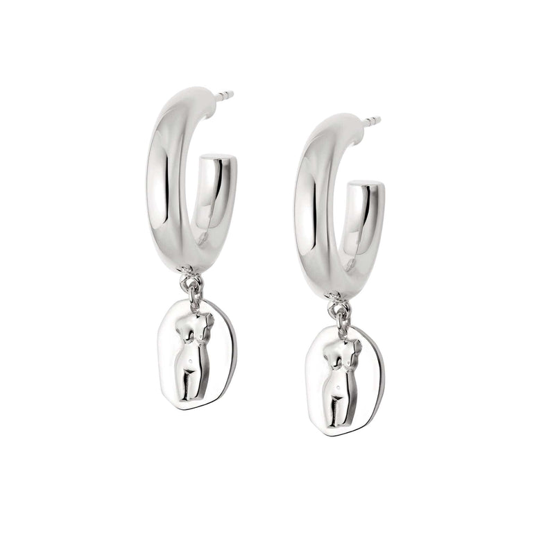 Athena Hoop Earrings Sterling Silver recommended