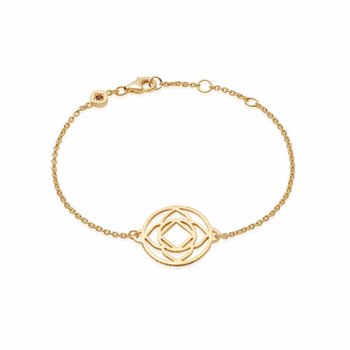 Base Chakra Chain Bracelet 18ct Gold Plate