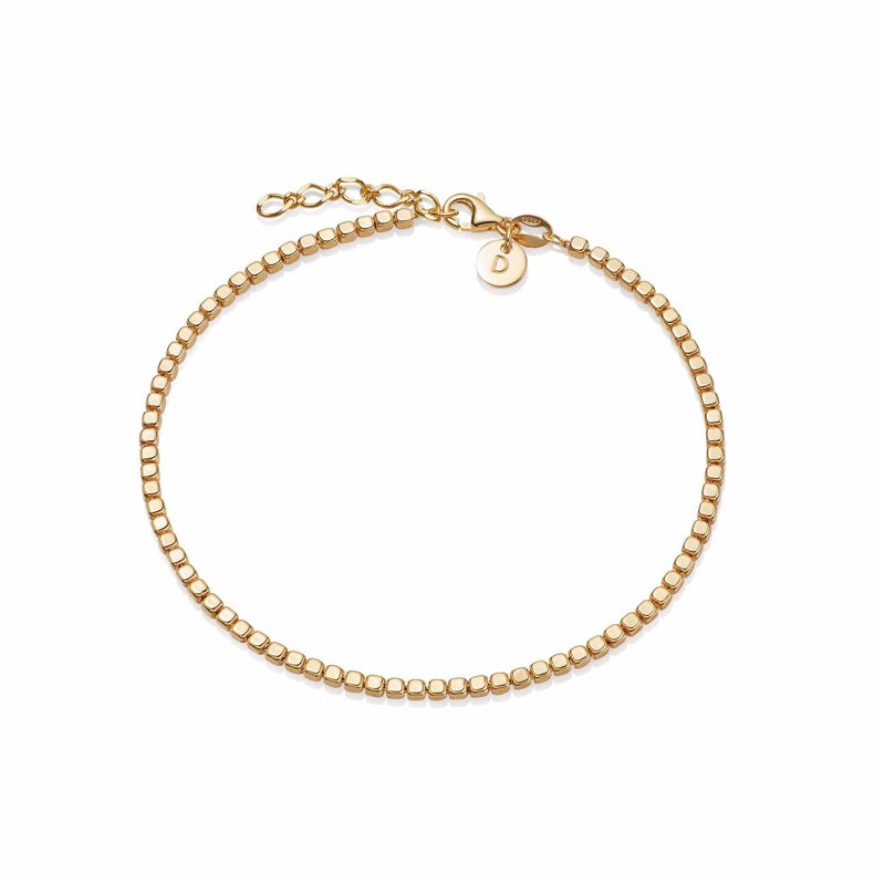 Beaded Chain Bracelet 18ct Gold Plate recommended
