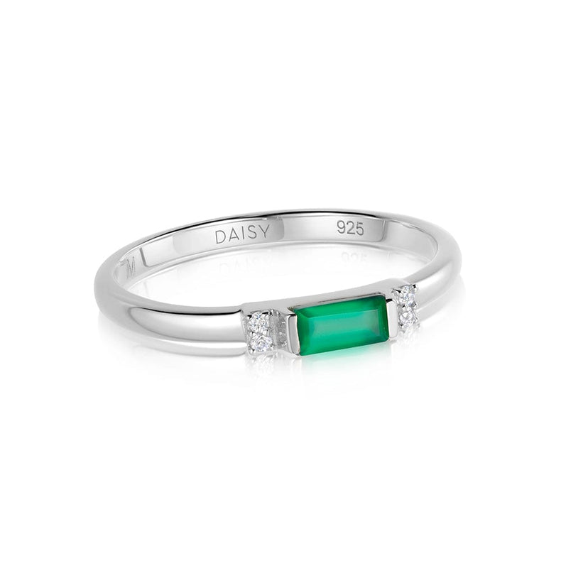 Beloved Fine Green Onyx Band Ring Sterling Silver recommended