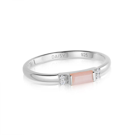 Beloved Fine Pink Opal Band Ring Sterling Silver recommended