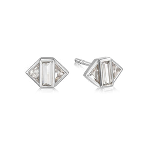 Beloved White Topaz Stud Earrings Sterling Silver recommended