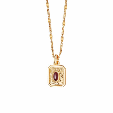 Birthstone Necklace 18ct Gold Plate recommended