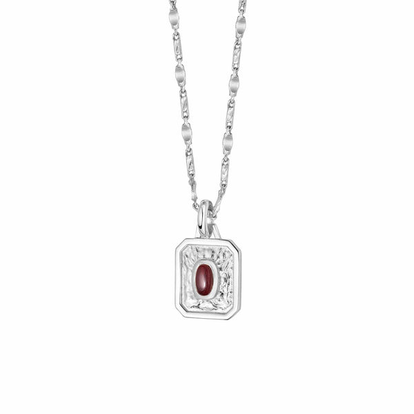 Stackable Birthstone Necklace in Sterling Silver - Talisa Jewelry