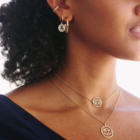 Brow Chakra Necklace 18ct Gold Plate recommended