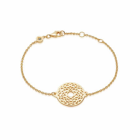 Crown Chakra Chain Bracelet 18ct Gold Plate recommended