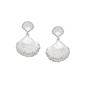 Double Shell Earrings Sterling Silver recommended