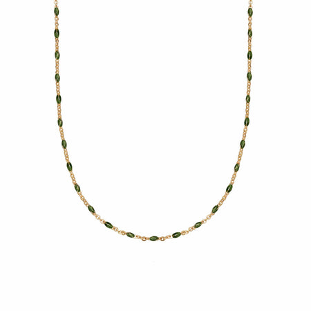 Enamel Beaded Necklace 18ct Gold Plate recommended