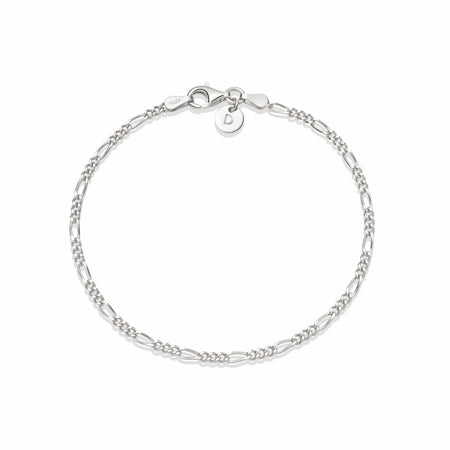 Thin Figaro Chain Bracelet Sterling Silver recommended