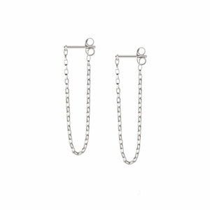 Estée Lalonde Box Chain Earrings Sterling Silver recommended