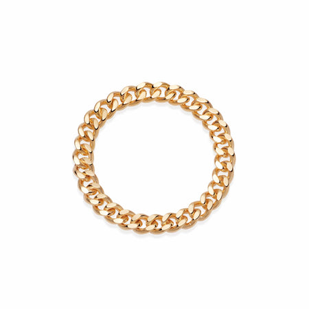 Estée Lalonde Curb Chain Ring 18ct Gold Plate recommended