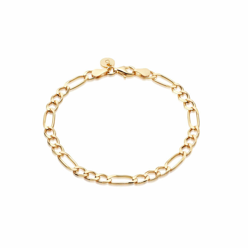 Classic Figaro Chain Bracelet 18ct Gold Plate recommended