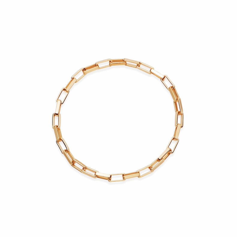 Estée Lalonde Delicate Box Chain Ring 18ct Gold Plate