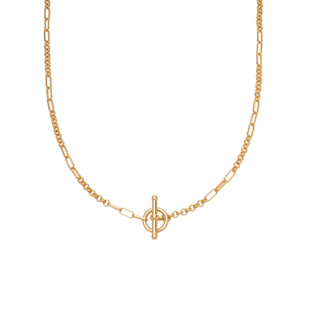 Estée Lalonde Interlock Chain Necklace 18ct Gold Plate recommended