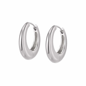Estée Lalonde Maxi Dome Hoop Earrings Sterling Silver recommended