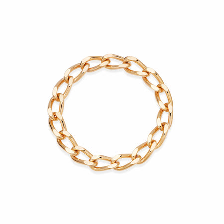 Estée Lalonde Open Curb Chain Ring 18ct Gold Plate recommended