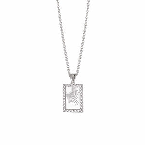 Estée Lalonde Rising Sun Frame Necklace Sterling Silver recommended