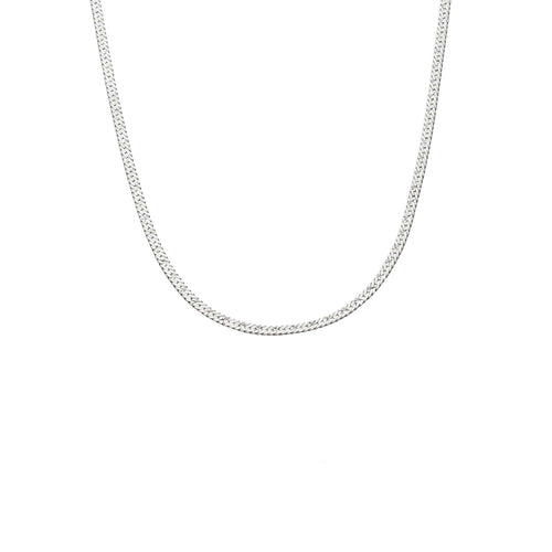 Estée Lalonde Short Snake Chain Necklace Sterling Silver