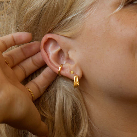 Estée Lalonde Sisterhood Hoop Earrings 18ct Gold Plate recommended