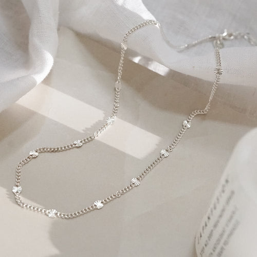 Estée Lalonde Sunburst Chain Necklace Sterling Silver