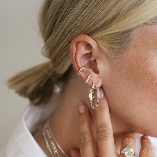 Estée Lalonde T Bar Stud Earrings Sterling Silver