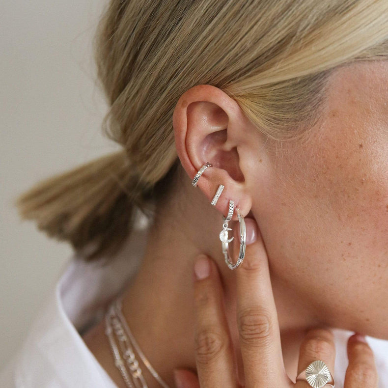 Estée Lalonde T Bar Stud Earrings Sterling Silver