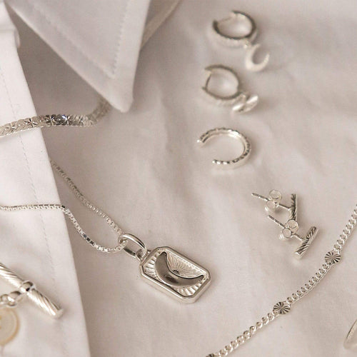 Estée Lalonde T Bar Stud Earrings Sterling Silver