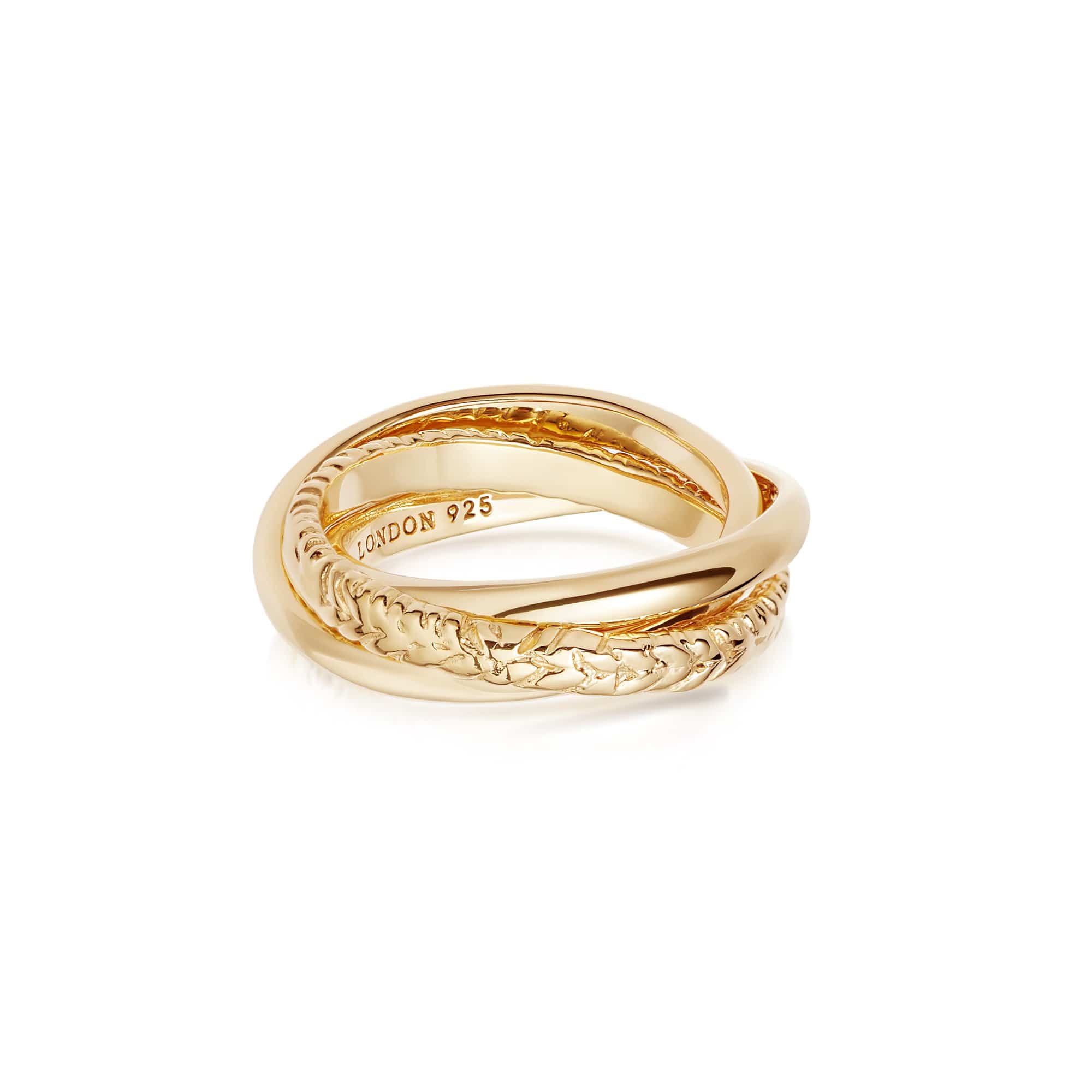 Gold trinity ring Clearance