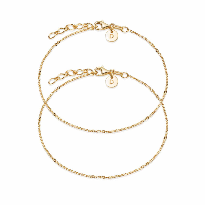 Estée Lalonde Forever Friendship Bracelet Stack 18ct Gold Plate