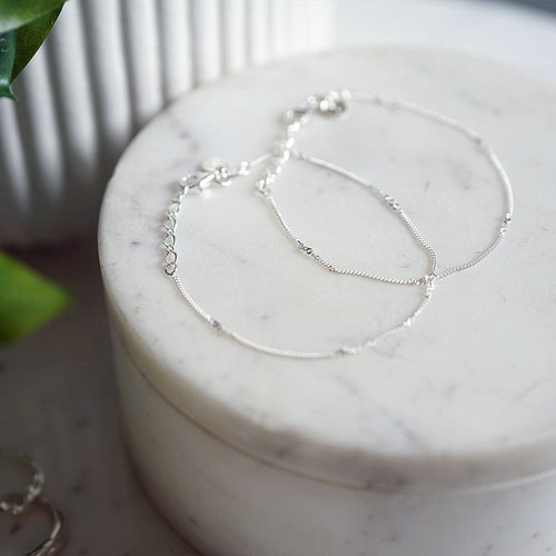 Estée Lalonde Forever Friendship Bracelet Stack Sterling Silver