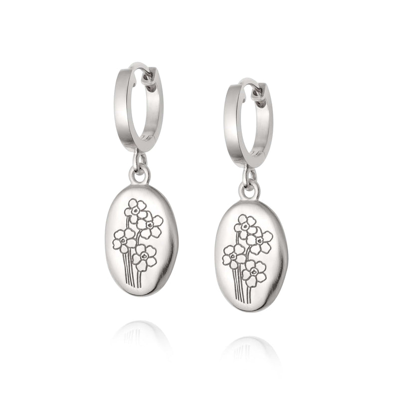 Forget Me Not Drop Earrings Sterling Silver recommended