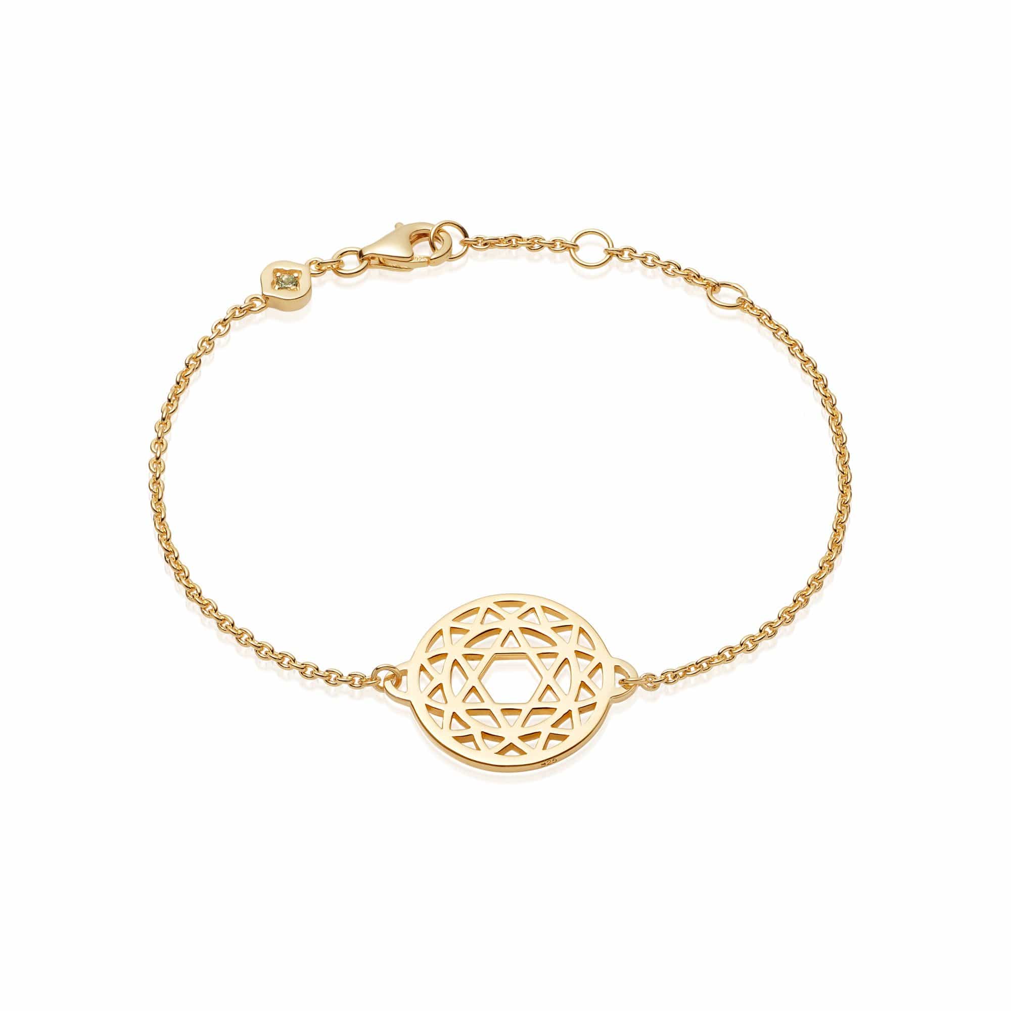 Textured Sunburst Chain Bracelet Sterling Silver – Daisy London