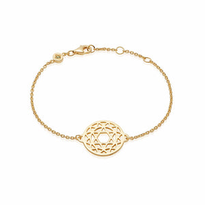 Heart Chakra Chain Bracelet 18ct Gold Plate recommended