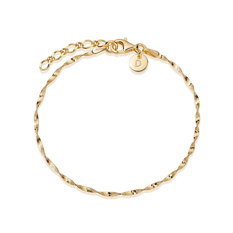 Zales Made in Italy Men's 6.4mm Twisted Figaro Chain Bracelet in Hollow 10K  Gold - 8.5