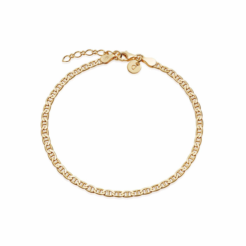Infinity Flat Chain Bracelet 18ct Gold Plate recommended