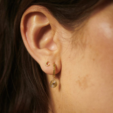 Luna Earring Stack 18ct Gold Plate recommended
