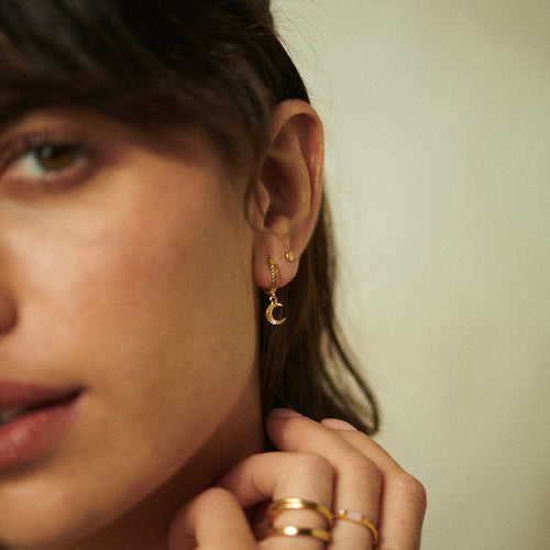 Estée Lalonde Luna Earring Stack 18ct Gold Plate