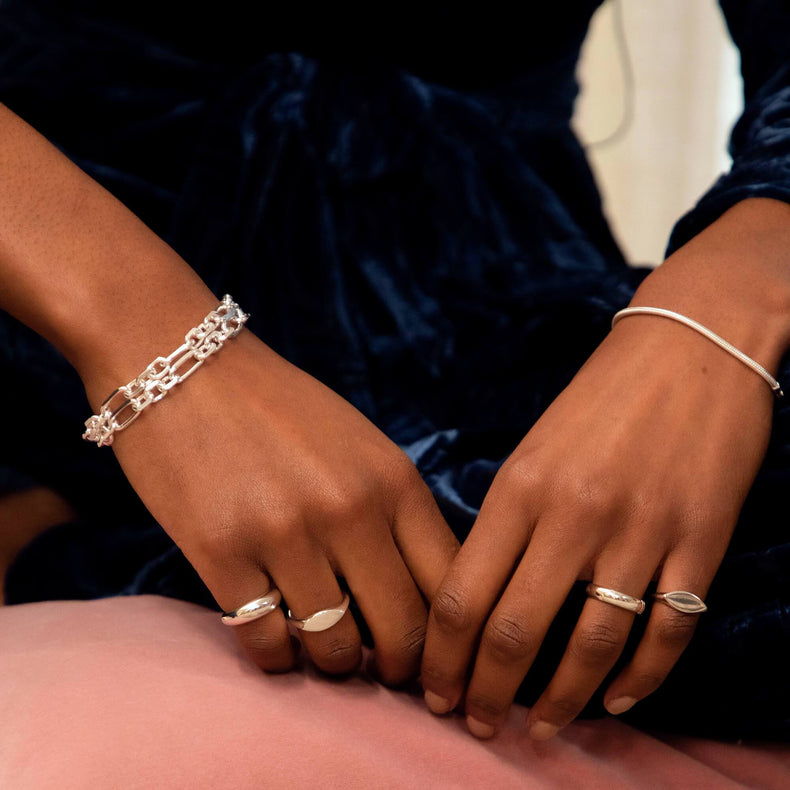 Magnus Chunky Chain Bracelet Sterling Silver