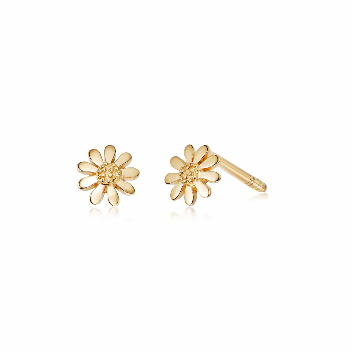 Gold Daisy Stud Earrings Daisy London Jewellery