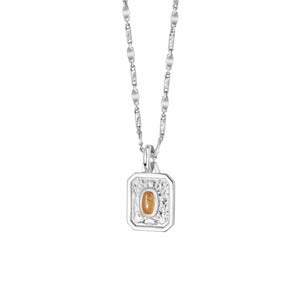 November Citrine Birthstone Necklace Sterling Silver recommended
