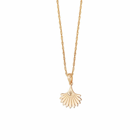 Palm Fan Necklace 18ct Gold Plate recommended